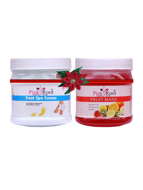 pink root foot spa cream 500gm with fruit gel 500gm - 17446138 - Very Small Image - 1