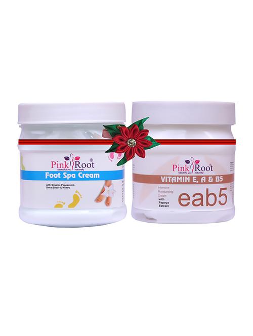 pink root foot spa cream 500gm with tea tree mud mask 500gm - 17446153 - Very Small Image - 1