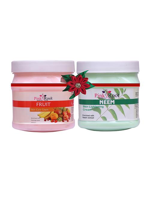 pink root fruit cream 500gm with honey almond cold cream 500gm - 17446162 - Very Small Image - 1