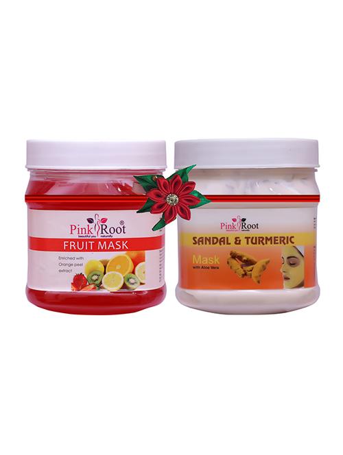 pink root fruit mask 500gm with pearl mask 500gm - 17446204 - Very Small Image - 1