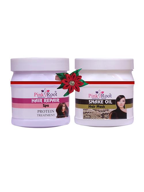 pink root hair repair spa cream 500gm with sandal turmeric mask 500gm - 17446236 - Very Small Image - 1