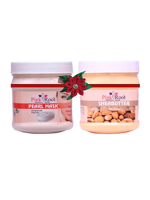 pink root pearl mask 500gm with saffron cream 500gm - 17446330 - Very Small Image - 1