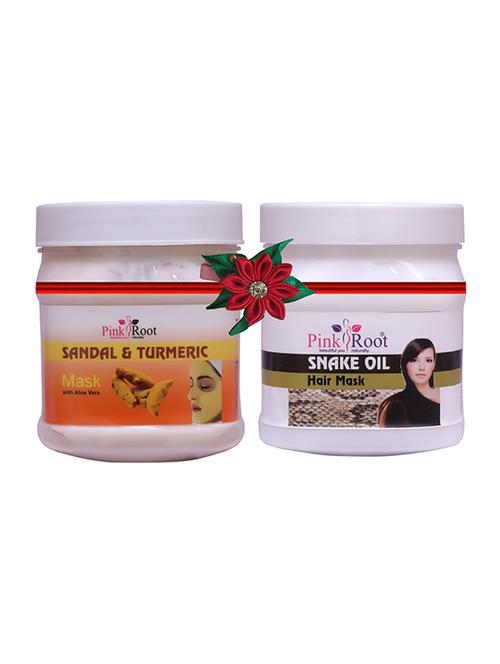 pink root pearl mask 500gm with shea butter cream 500gm - 17446331 - Very Small Image - 1