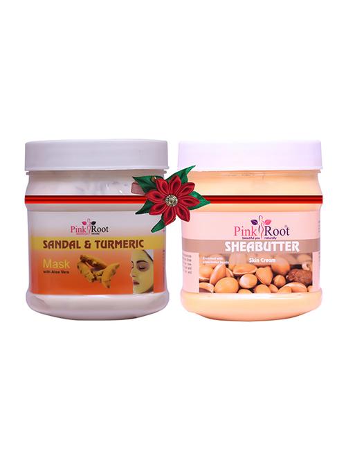 pink root sandal turmeric mask 500gm with saffron cream 500gm - 17446335 - Very Small Image - 1