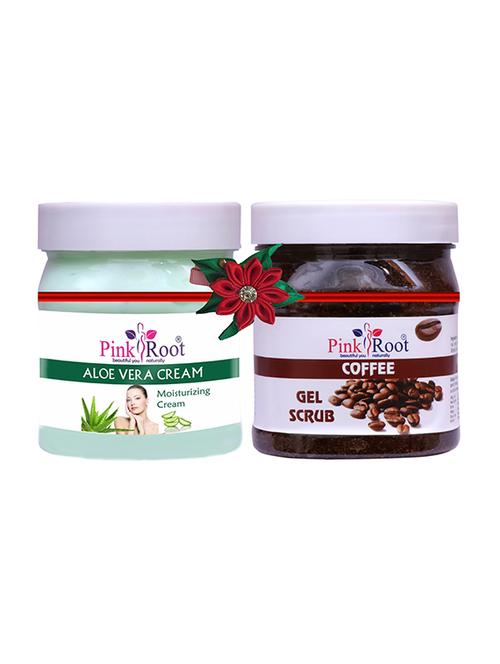 pink root aloe vera cream 500gm with chocolate scrub 500gm - 17446353 - Very Small Image - 1