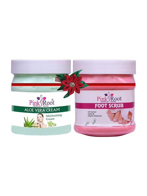 pink root aloe vera cream 500gm with diamond scrub 500gm - 17446356 - Very Small Image - 1