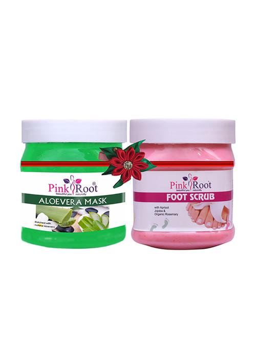 pink root aloe vera mask 500gm with diamond scrub 500gm - 17446455 - Very Small Image - 1