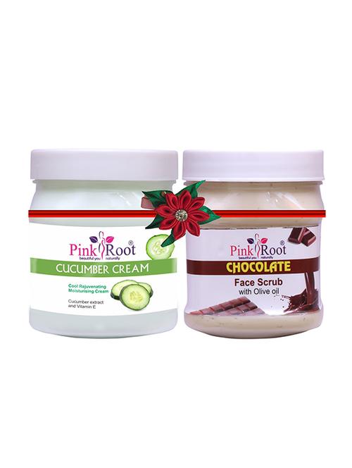 pink root cucumber cream 500gm with charcoal scrub 500gm - 17446470 - Very Small Image - 1