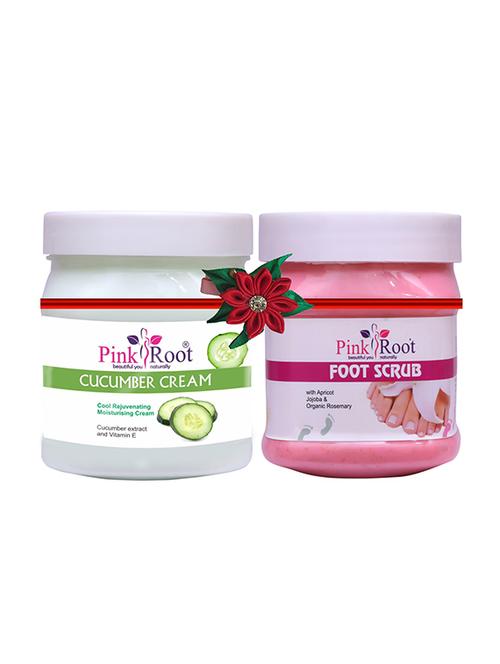 pink root cucumber cream 500gm with diamond scrub 500gm - 17446474 - Very Small Image - 1