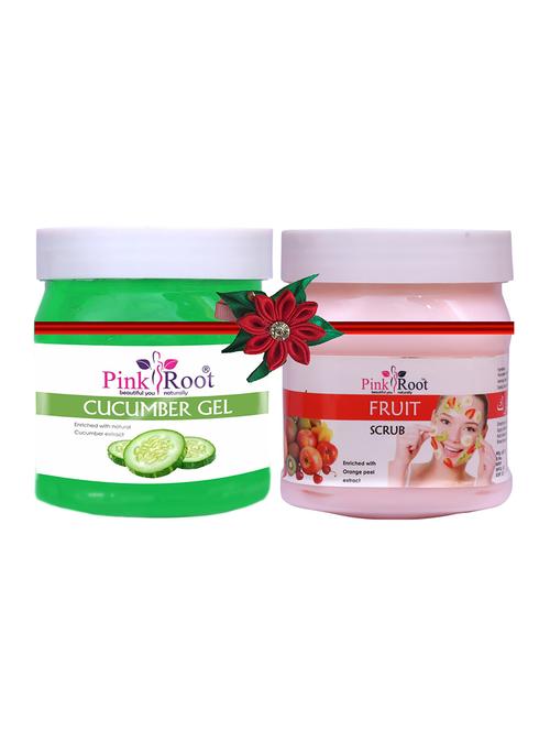 pink root cucumber gel 500gm with foot scrub 500gm - 17446494 - Very Small Image - 1