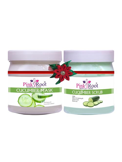 pink root cucumber gel 500gm with wine & beer scrub 500gm - 17446503 - Very Small Image - 1