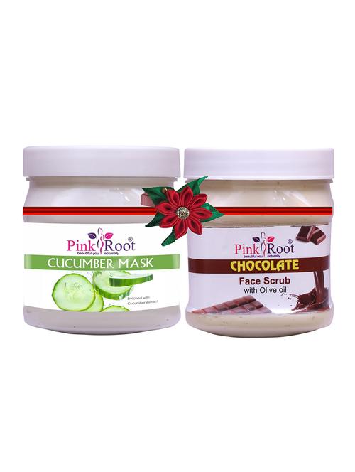 pink root cucumber mask 500gm with charcoal scrub 500gm - 17446508 - Very Small Image - 1