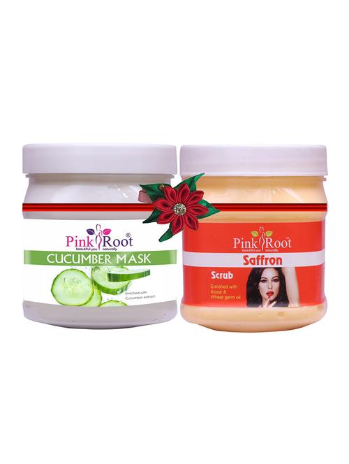 pink root cucumber mask 500gm with pearl scrub 500gm - 17446519 - Very Small Image - 1