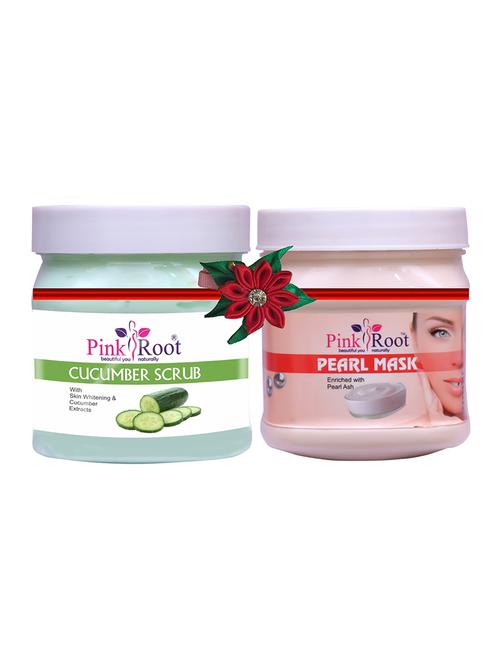 pink root cucumber scrub 500gm with pearl gel 500gm - 17446567 - Very Small Image - 1