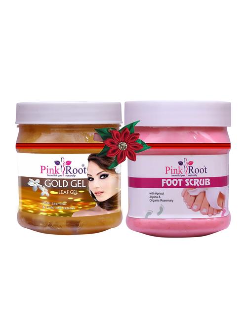 pink root gold gel 500gm with diamond scrub 500gm - 17446604 - Very Small Image - 1