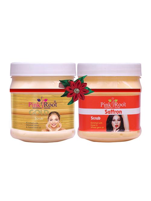 pink root gold scrub 500gm with pearl scrub 500gm - 17446675 - Very Small Image - 1