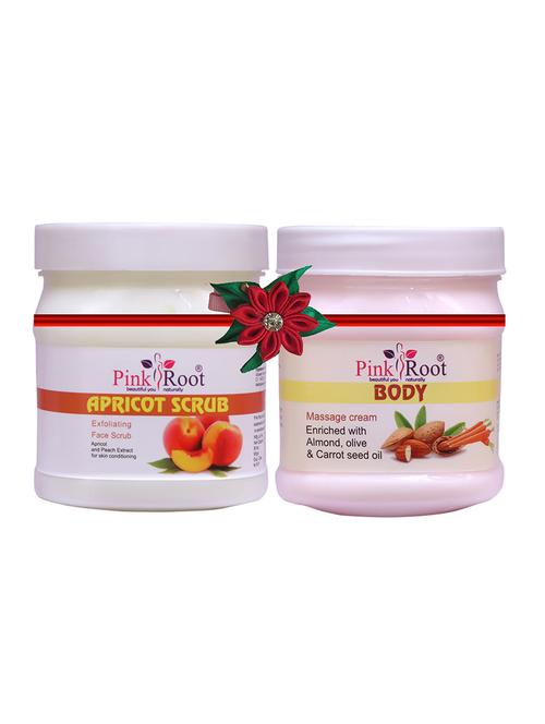 pink root apricot scrub 500gm with blackheads scrub 500gm - 17446702 - Very Small Image - 1