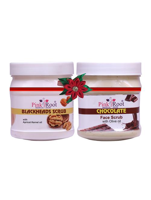 pink root blackheads scrub 500gm with charcoal scrub 500gm - 17446755 - Very Small Image - 1