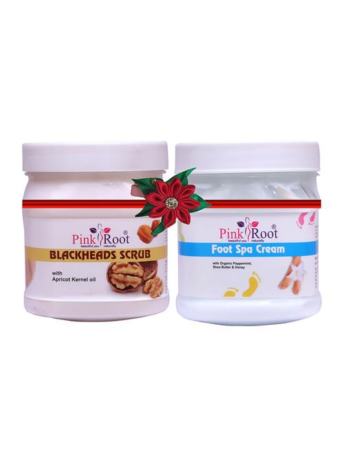 pink root blackheads scrub 500gm with foot scrub 500gm - 17446768 - Very Small Image - 1