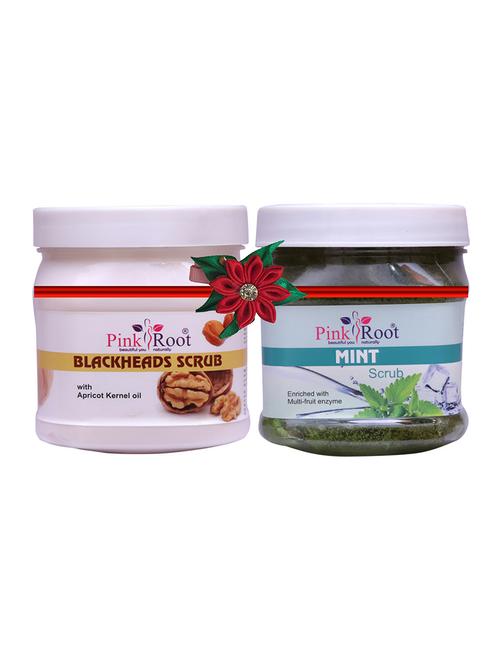 pink root blackheads scrub 500gm with honey almond cold cream 500gm - 17446778 - Very Small Image - 1