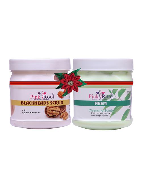 pink root blackheads scrub 500gm with neem cream 500gm - 17446780 - Very Small Image - 1