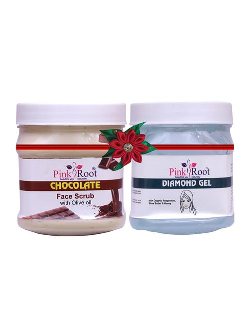 pack of 2 pink root charcoal scrub 500gm with saffron cream 500gm - 17446909 - Very Small Image - 1