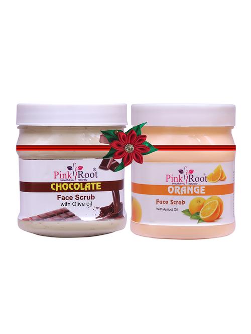 pack of 2 pink root chocolate scrub 500gm with neem scrub 500gm - 17446926 - Very Small Image - 1