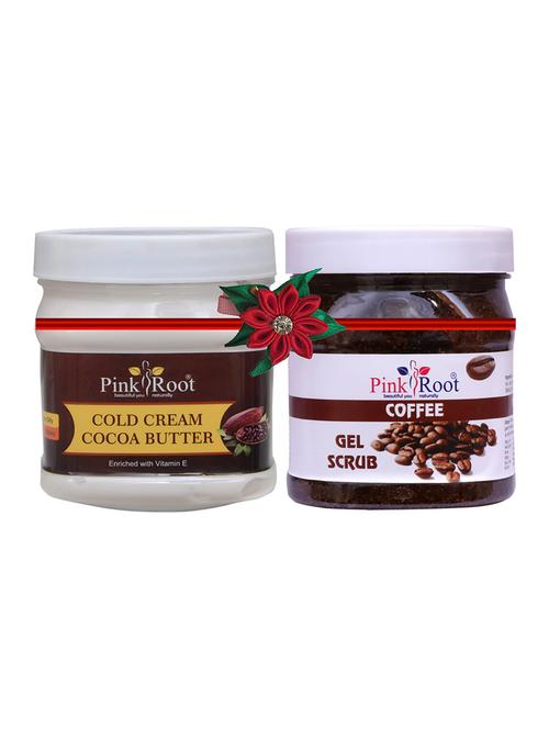 pack of 2 pink root chocolate scrub 500gm with shea butter cream 500gm - 17446943 - Very Small Image - 1
