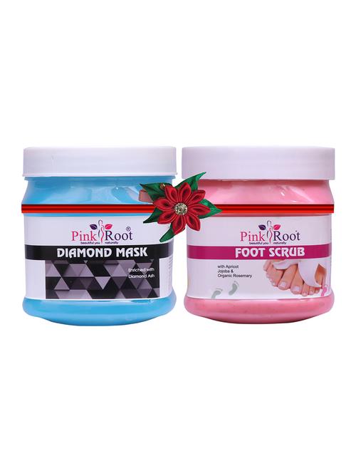 pink root diamond mask 500gm with diamond scrub 500gm - 17447102 - Very Small Image - 1