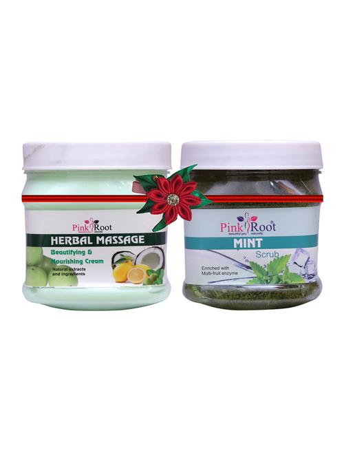 pink root hair repair spa cream 500gm with wine & beer scrub 500gm - 17447275 - Very Small Image - 1