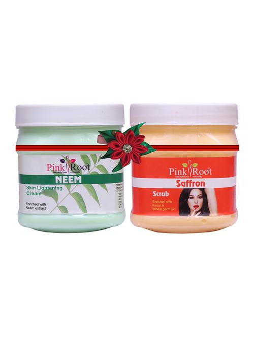 pink root neem cream 500gm with pearl scrub 500gm - 17447320 - Very Small Image - 1