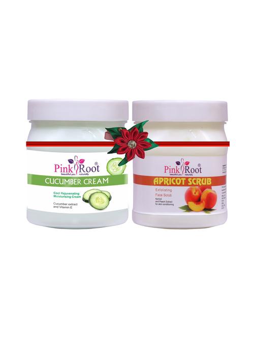 pink root cucumber cream 500gm with gold scrub 500gm - 17447367 - Very Small Image - 1