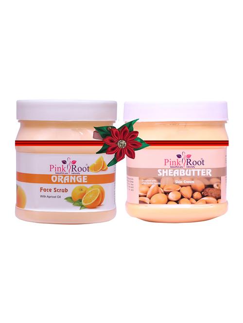 pink root orange scrub 500gm with saffron cream 500gm - 17447397 - Very Small Image - 1