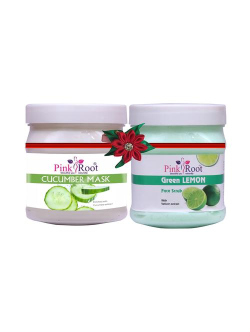 pink root cucumber mask 500gm with fruit scrub 500gm - 17447455 - Very Small Image - 1