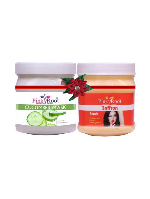 pink root cucumber mask 500gm with pearl scrub 500gm - 17447464 - Very Small Image - 1