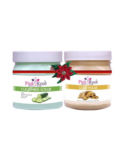 pink root cucumber scrub 500gm with gold gel 500gm - 17447473 - Very Small Image - 1