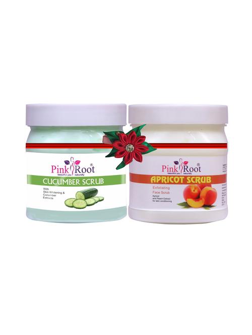 pink root cucumber scrub 500gm with aloevera cold cream 500gm - 17447481 - Very Small Image - 1