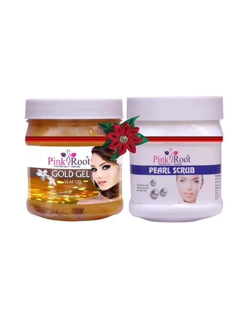 pink root gold gel 500gm with orange scrub 500gm - 17447634 - Very Small Image - 1