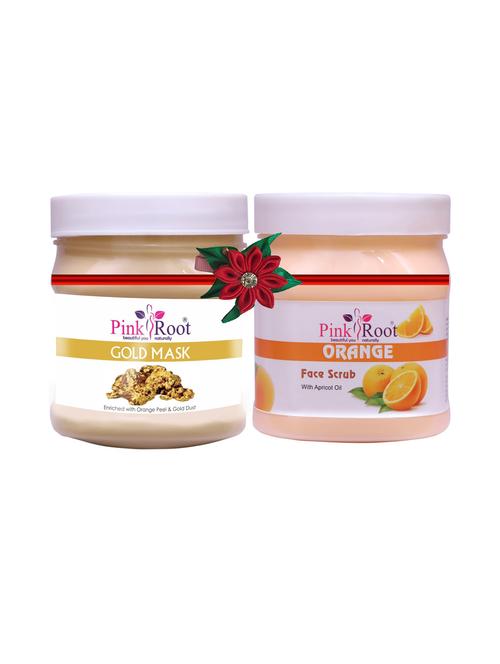 pink root gold mask 500gm with neem scrub 500gm - 17447659 - Very Small Image - 1