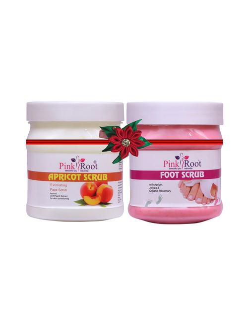 pink root apricot scrub 500gm with diamond scrub 500gm - 17447751 - Very Small Image - 1