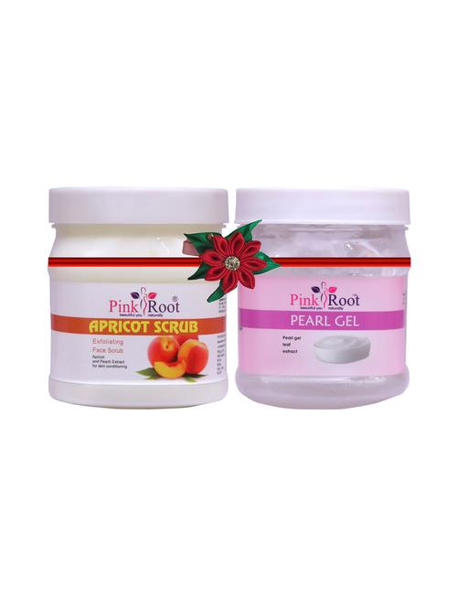 pink root apricot scrub 500gm with pearl cream 500gm - 17447770 - Very Small Image - 1