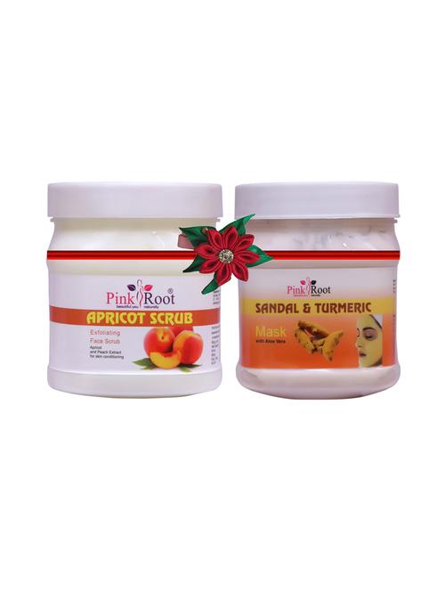 pink root apricot scrub 500gm with saffron scrub 500gm - 17447774 - Very Small Image - 1