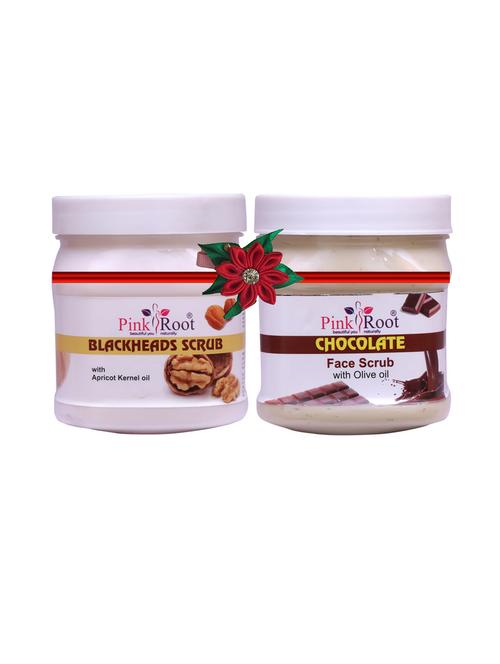 pink root blackheads scrub 500gm with charcoal scrub 500gm - 17447787 - Very Small Image - 1