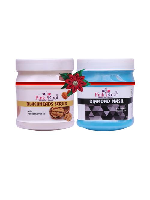 pink root blackheads scrub 500gm with diamond gel 500gm - 17447797 - Very Small Image - 1