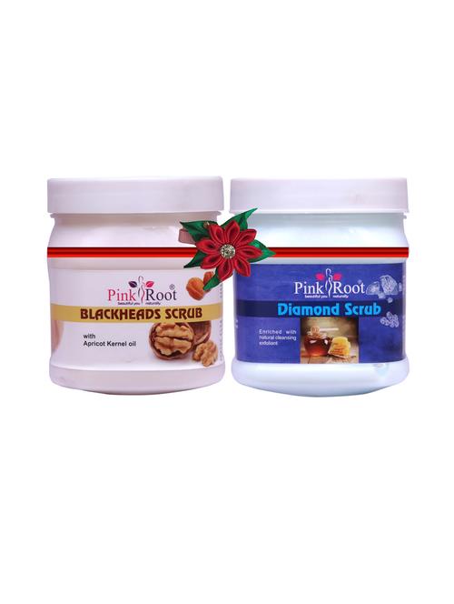 pink root blackheads scrub 500gm with diamond mask 500gm - 17447798 - Very Small Image - 1