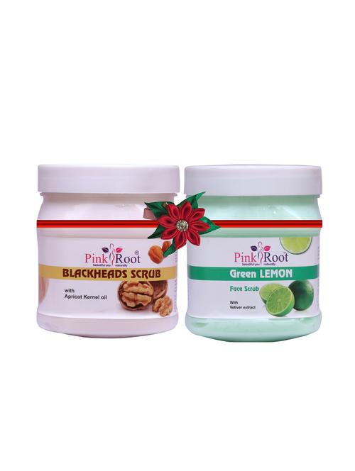 pink root blackheads scrub 500gm with garlic hair mask 500gm - 17447806 - Very Small Image - 1