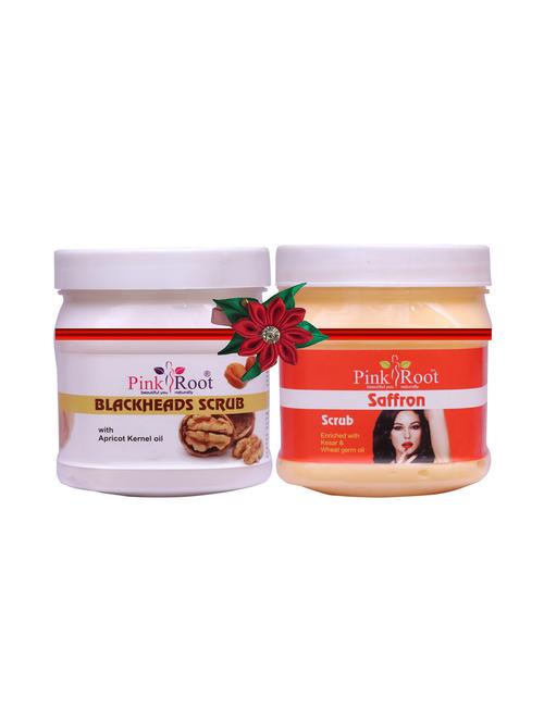pink root blackheads scrub 500gm with pearl scrub 500gm - 17447821 - Very Small Image - 1