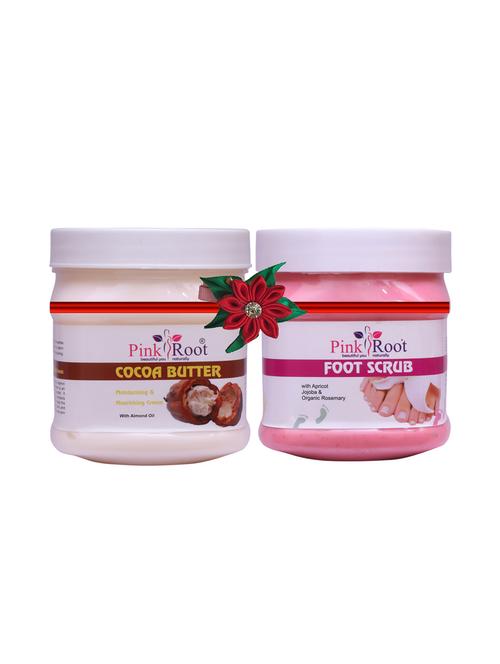 pink root cocoa butter cream 500gm with diamond scrub 500gm - 17447991 - Very Small Image - 1
