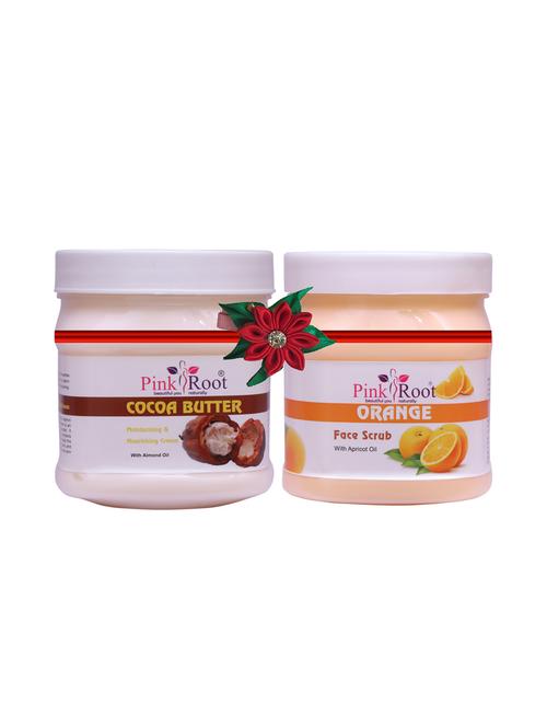 pink root cocoa butter cream 500gm with neem scrub 500gm - 17447996 - Very Small Image - 1