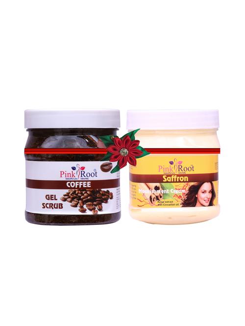 pink root coffee gel scrub 500gm with wine & beer scrub 500gm - 17448038 - Very Small Image - 1